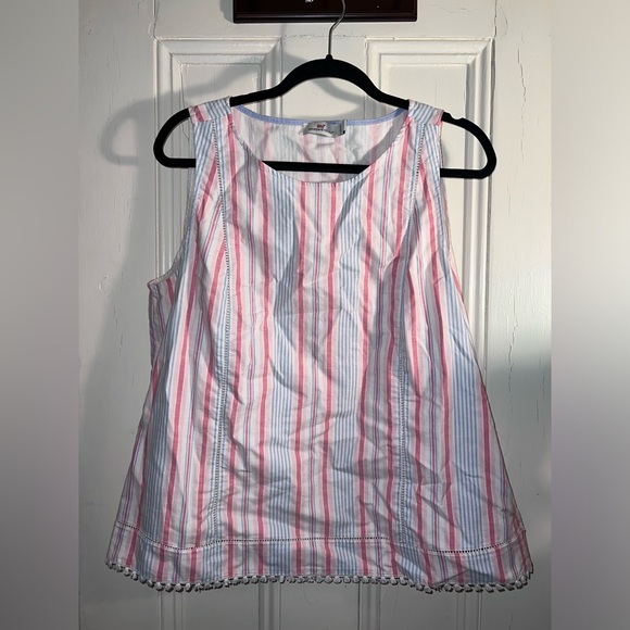 Vineyard Vines Abacos Tassel Sleeveless Top, size 14 - Picture 2 of 5